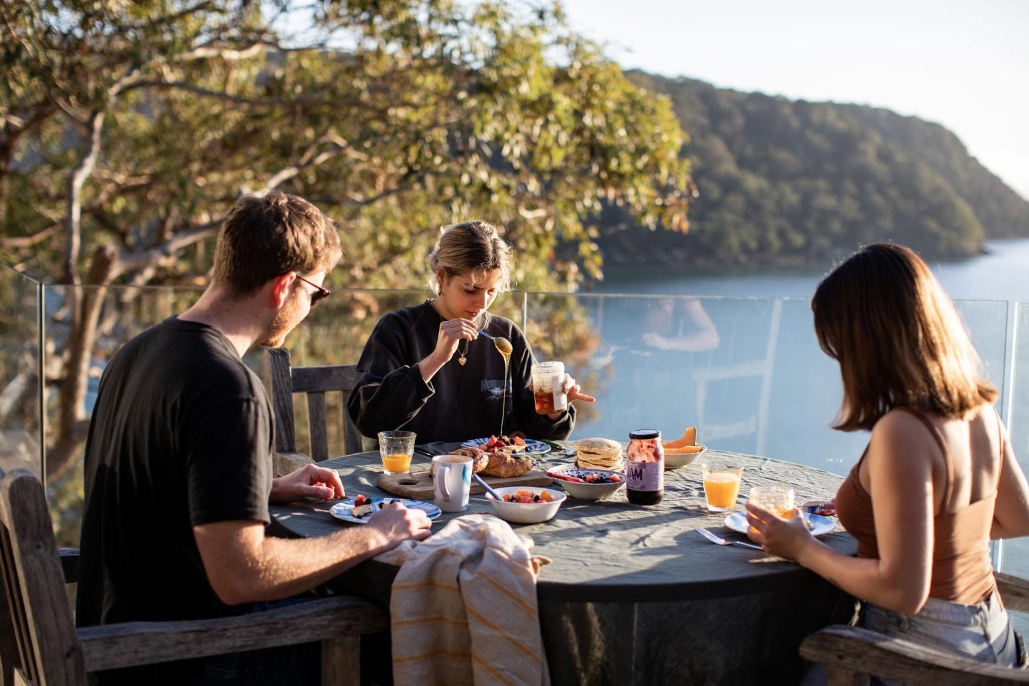 הוילה Great Mackerel Beach Cape Mackerel Cabin With Magic Palm Beach & Pittwater Views מראה חיצוני תמונה
